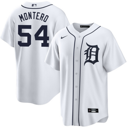 MLB Keider Montero Detroit Tigers 54 Jersey