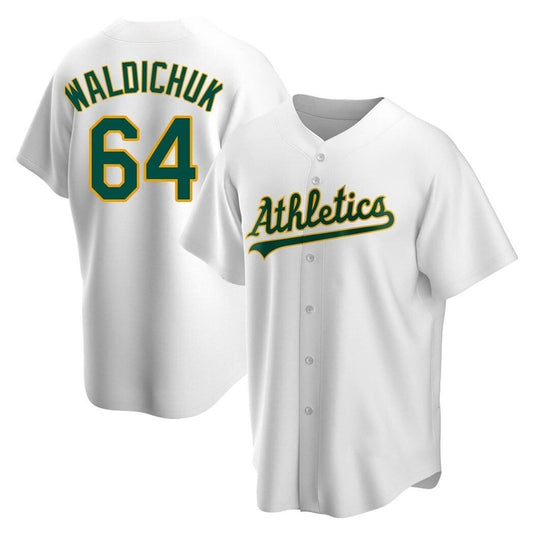 MLB Ken Waldichuk Oakland Athletics 64 Jersey