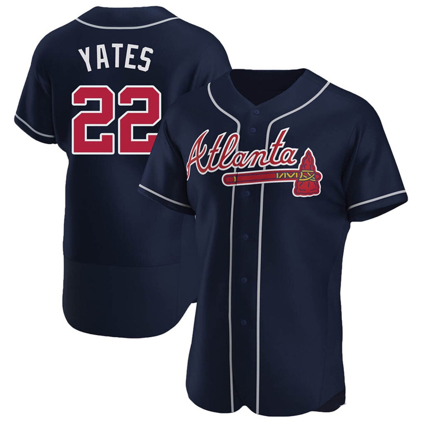 MLB Kirby Yates Atlanta Braves 22 Jersey