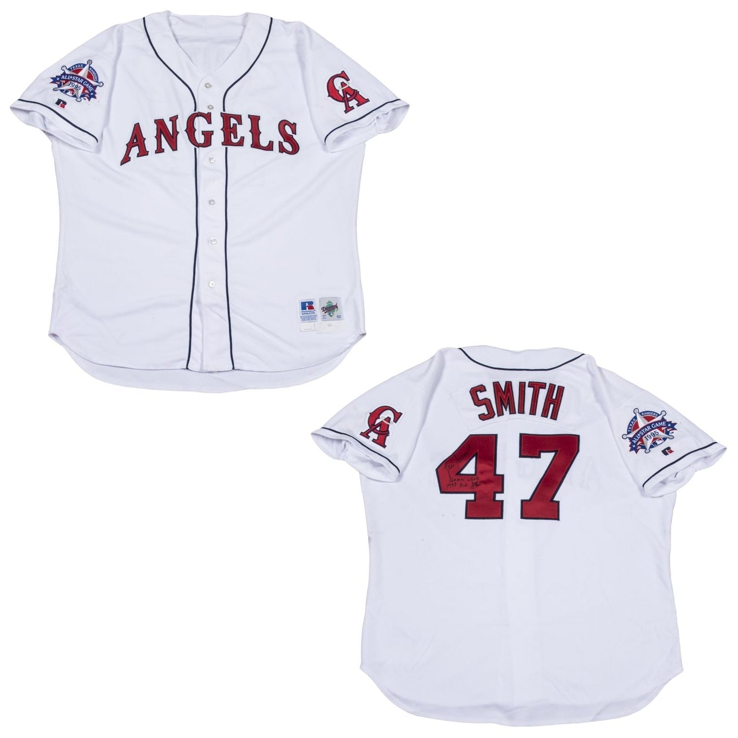 MLB Lee Smith California Angels 47 Jersey