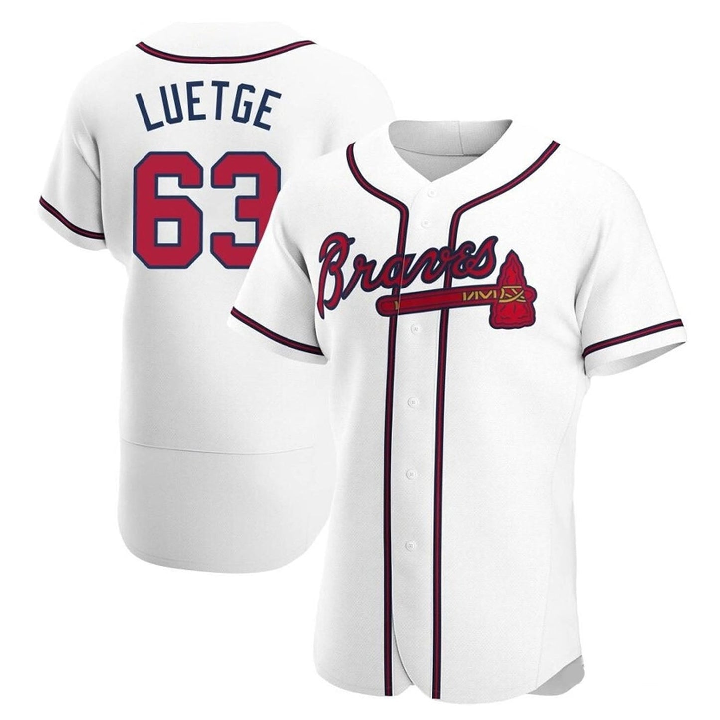 MLB Lucas Luetge Atlanta Braves 63 Jersey