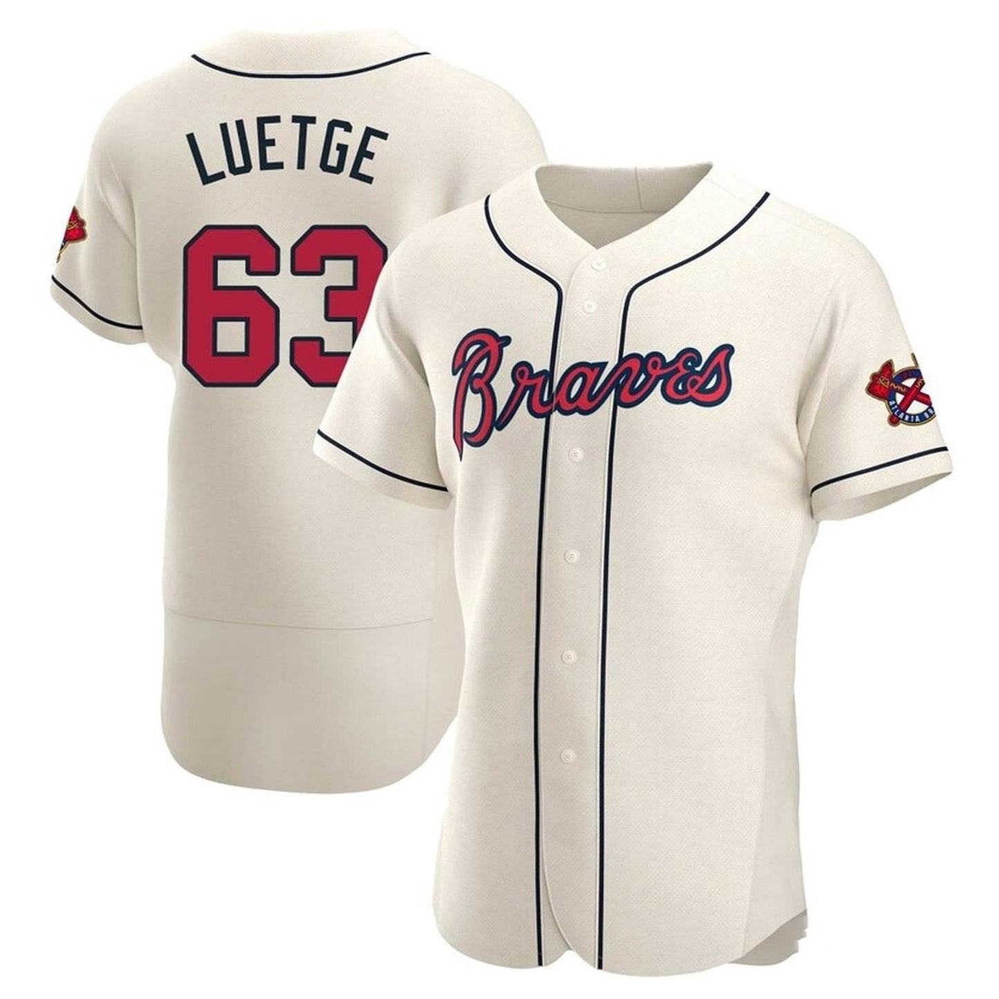 MLB Lucas Luetge Atlanta Braves 63 Jersey