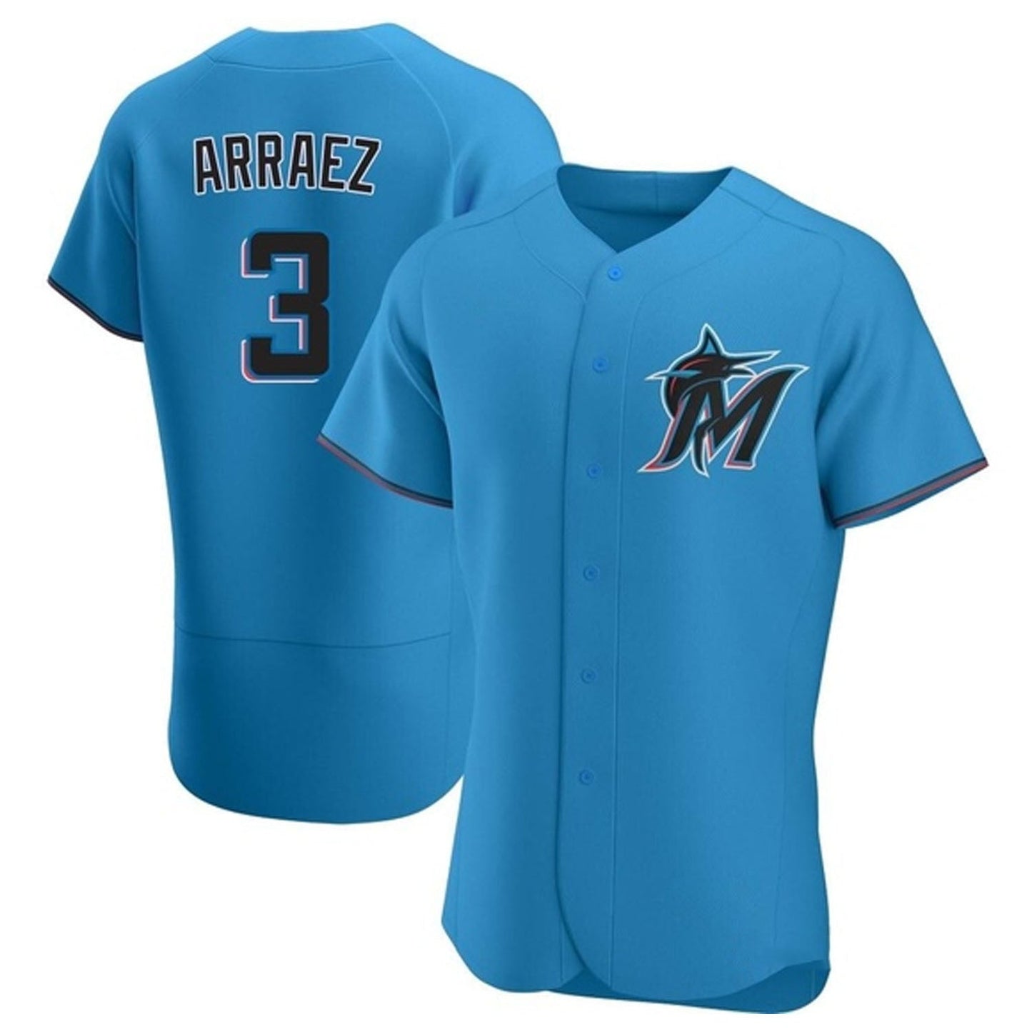 MLB Luis Arraez Miami Marlins 3 Jersey