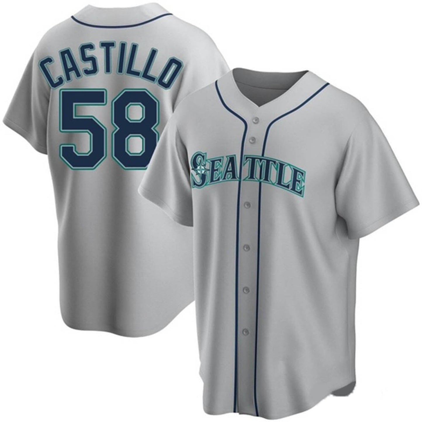 MLB Luis Castillo Seattle Mariners 58 Jersey