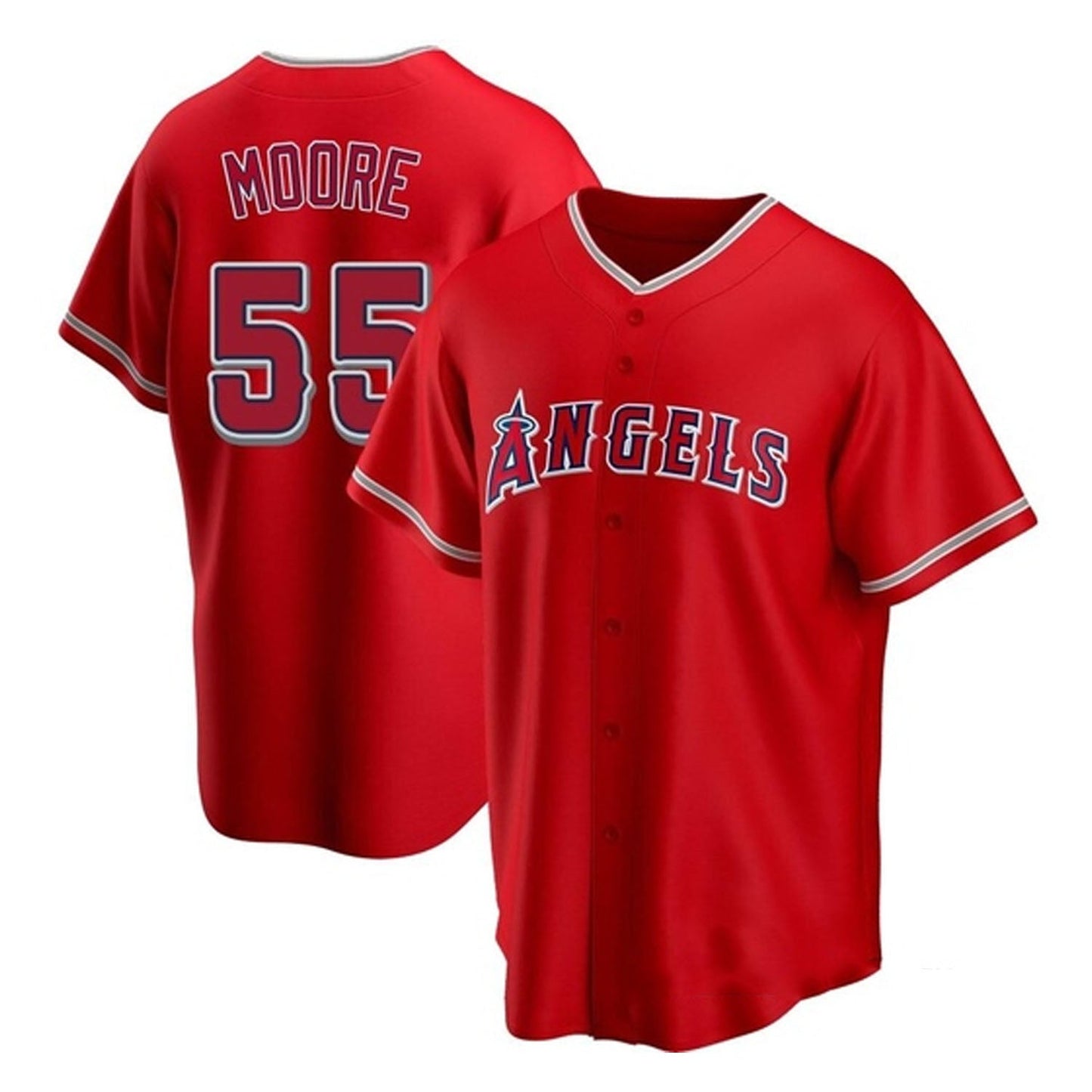 MLB Matt Moore Los Angeles Angels 55 Jersey