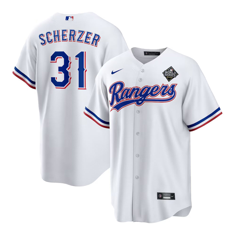 MLB Max Schezer Texas Ranger 31 Jersey