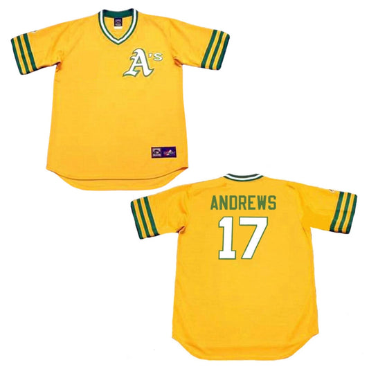 MLB Mike Andrews Oakland Athletics 17 Jersey