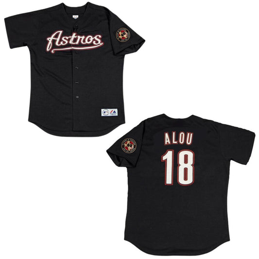 MLB Moises Alou Houston Astro 18 Jersey