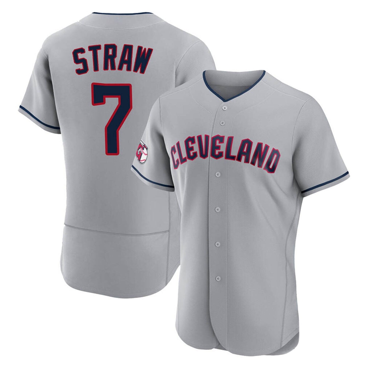 MLB Myles Straw Cleveland Indians 7 Jersey