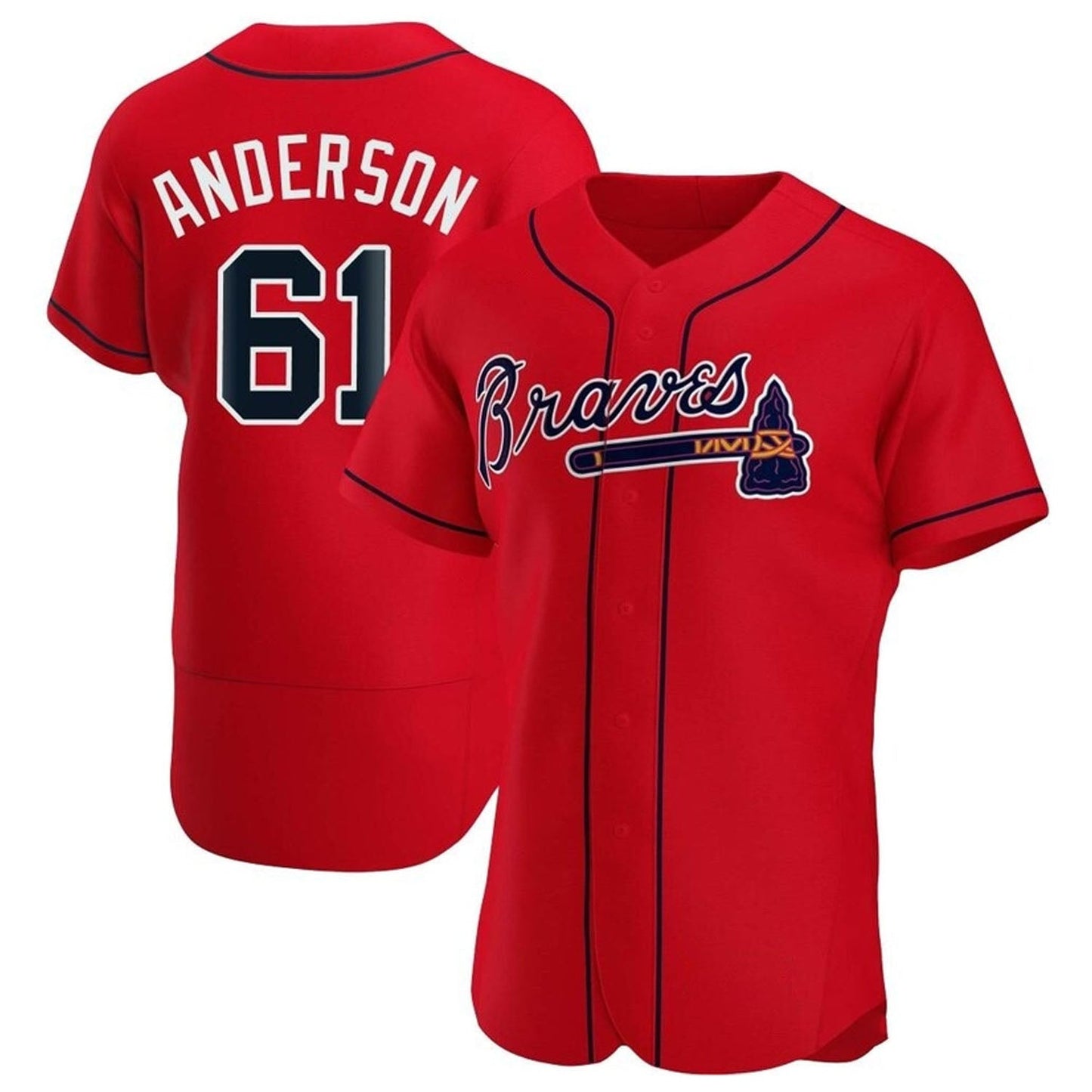 MLB Nick Anderson Atlanta Braves 61 Jersey