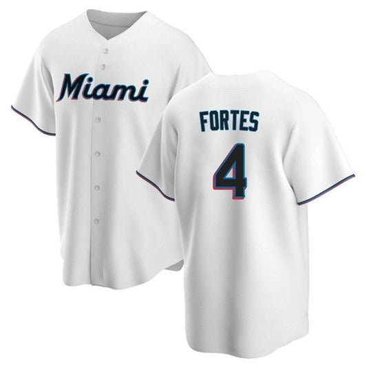 MLB Nick Fortes Miami Marlins 4 Jersey
