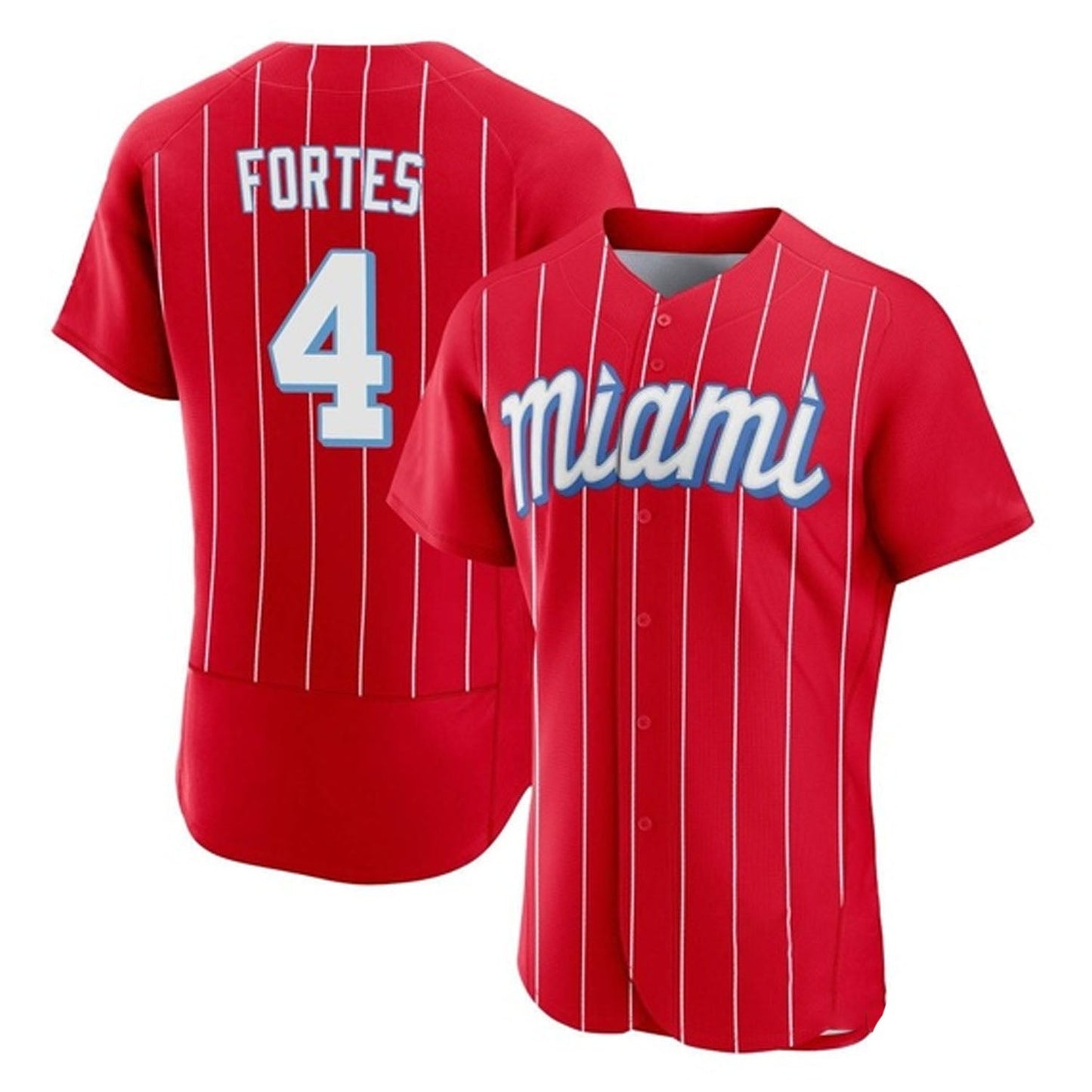 MLB Nick Fortes Miami Marlins 4 Jersey