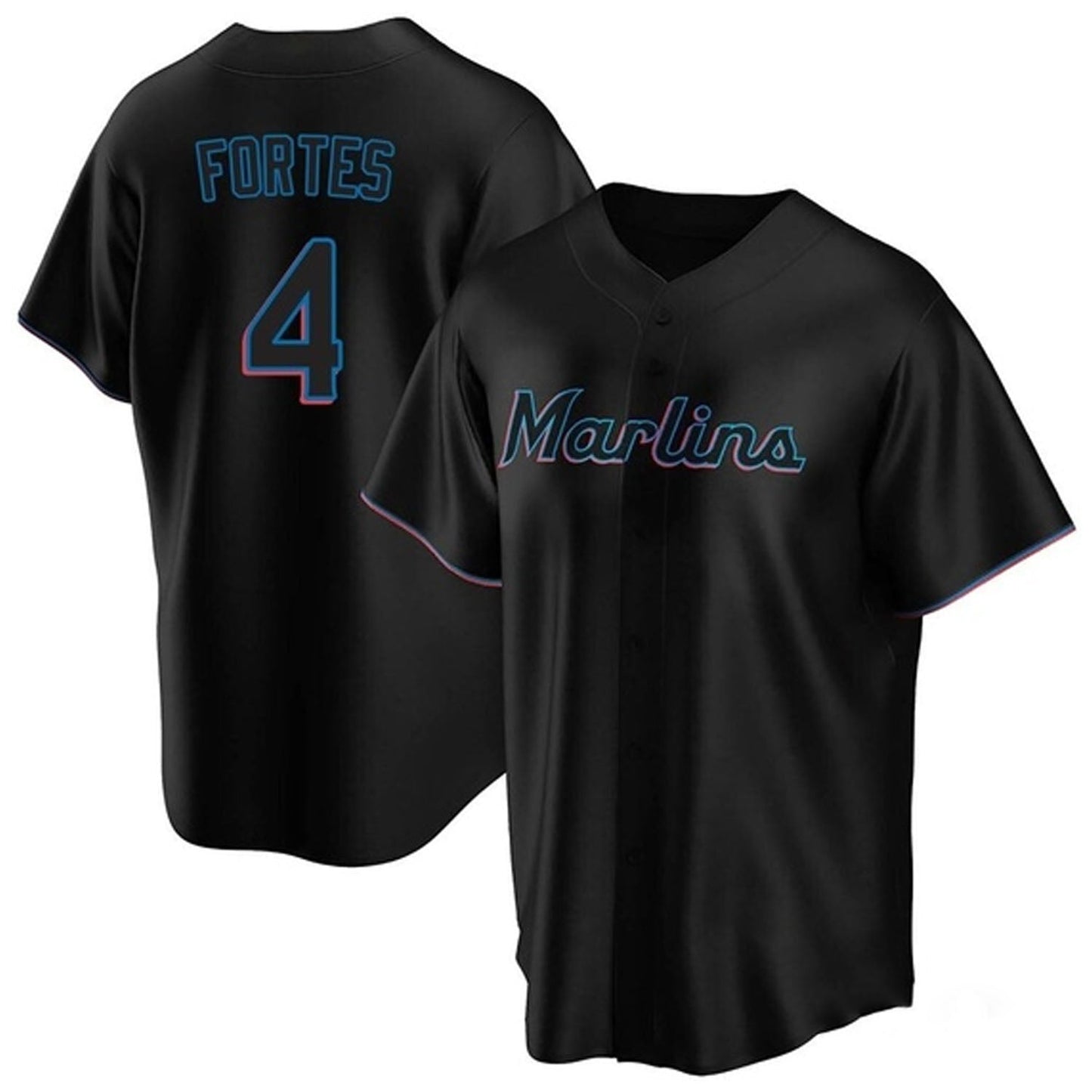 MLB Nick Fortes Miami Marlins 4 Jersey