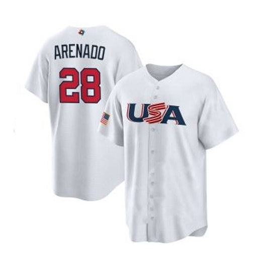 WBC Nolan Arenado USA 28 Jersey