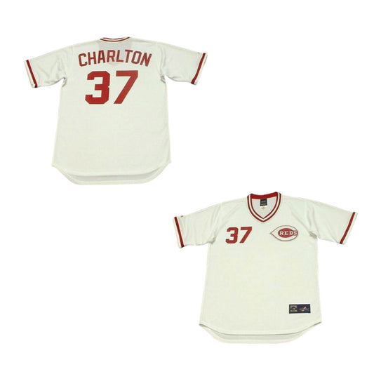 MLB Norm Charlton Cincinnati Reds 37 Jersey