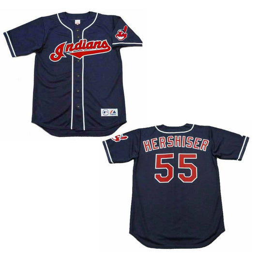 MLB Orel Hershiser Cleveland Indians 55 Jersey