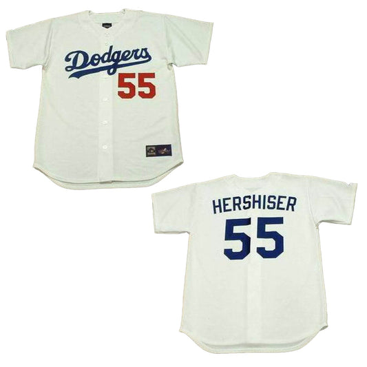 MLB Orel Hershiser Los Angeles Dodgers 55 Jersey