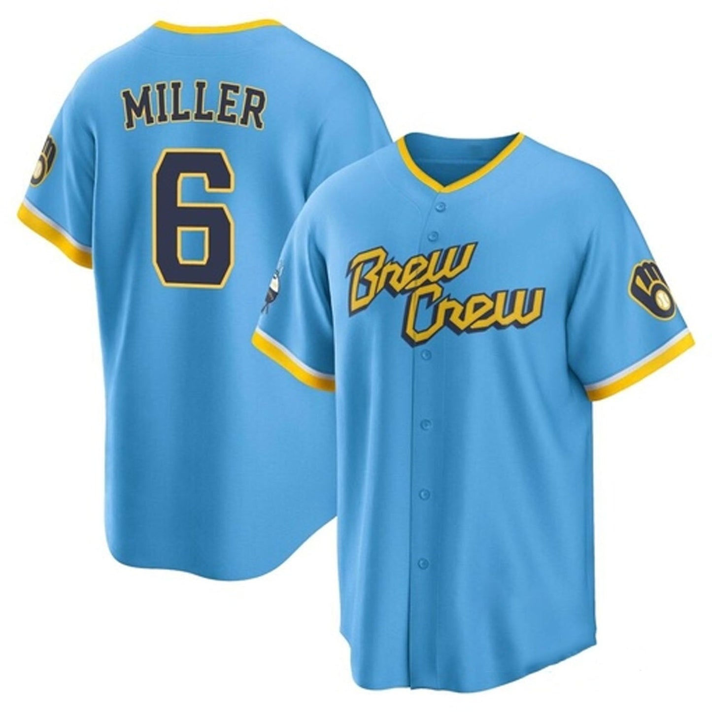 MLB Owen Miller Milwaukee Brewers 6 Jersey