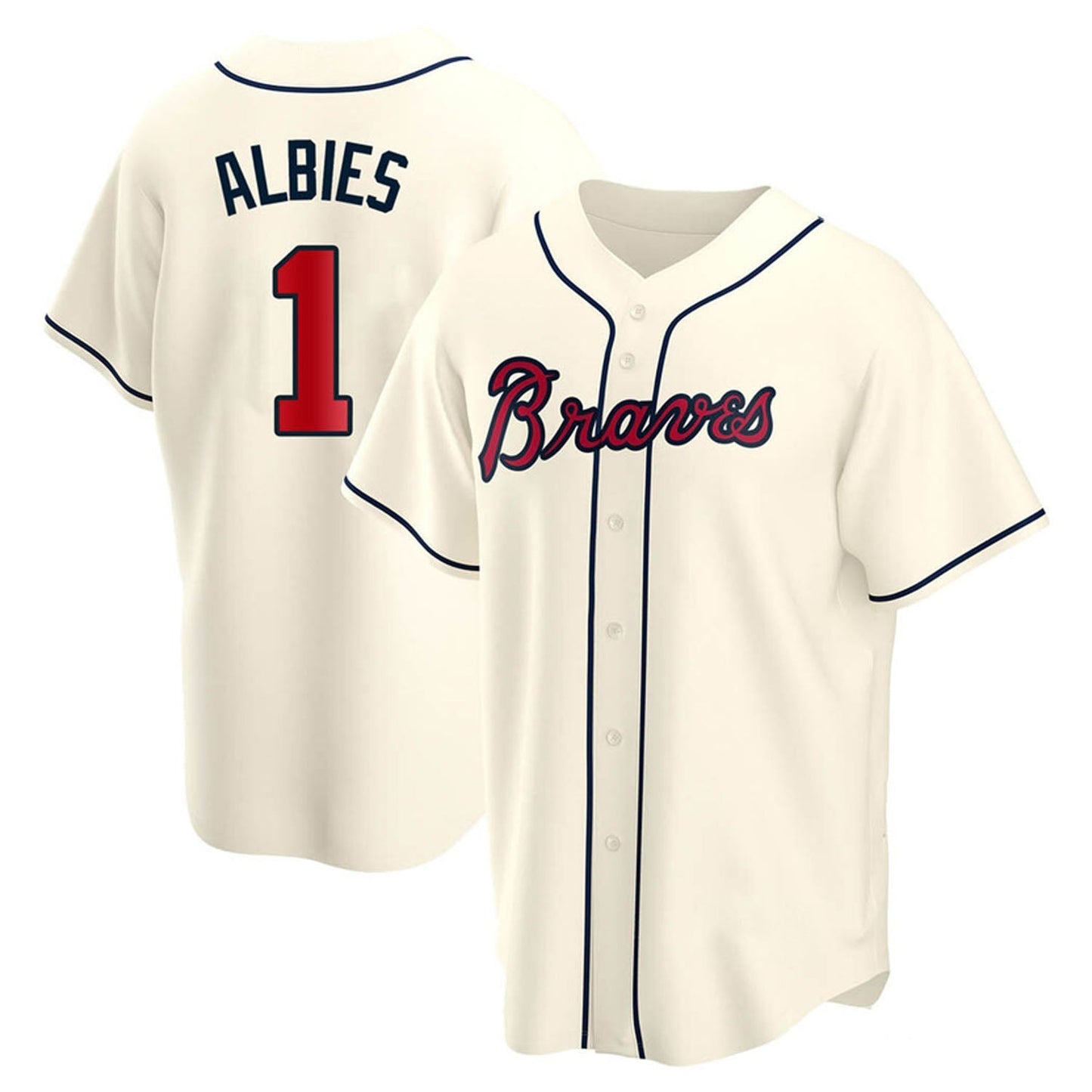 MLB Ozzie Albies Atlanta Braves 1 Jersey