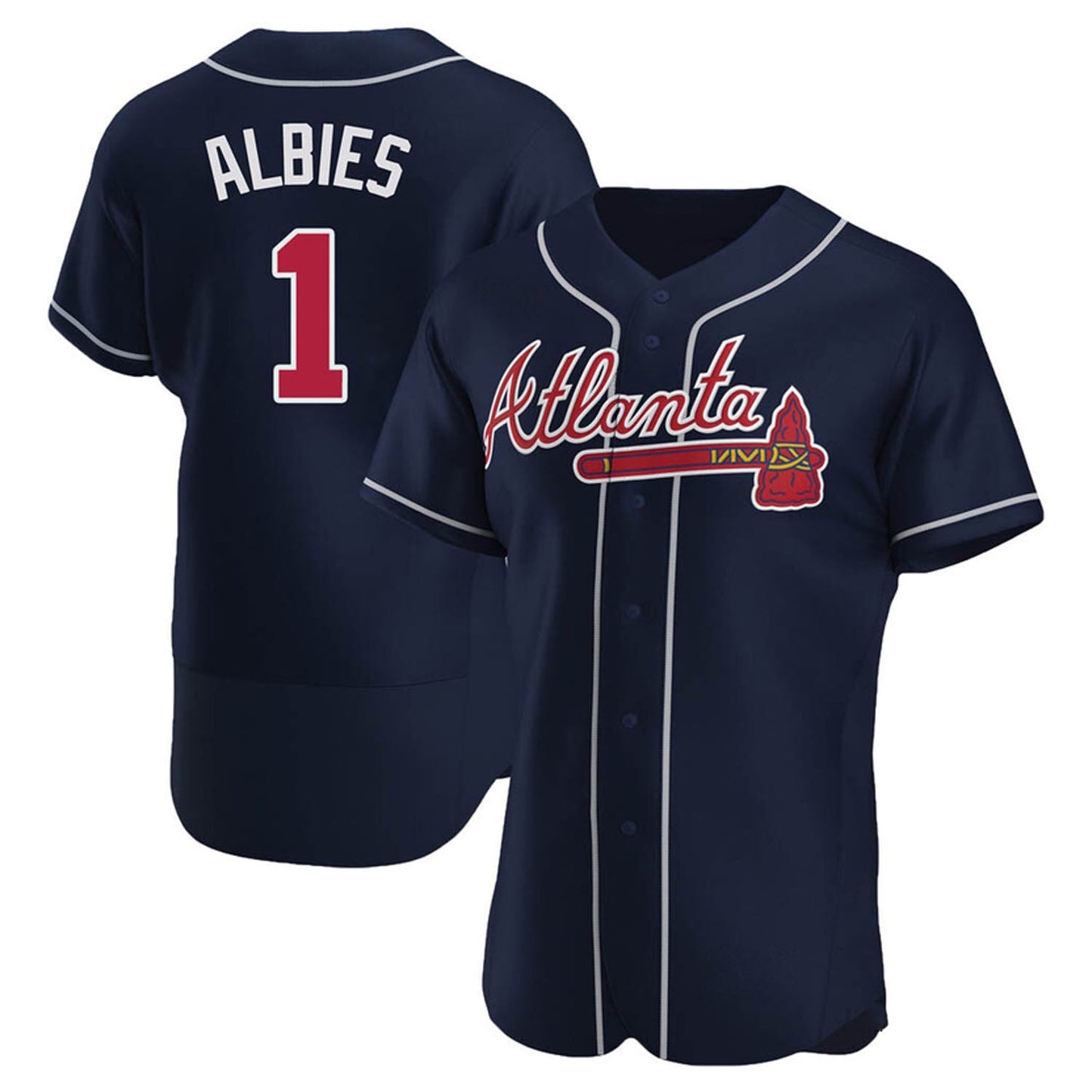 MLB Ozzie Albies Atlanta Braves 1 Jersey