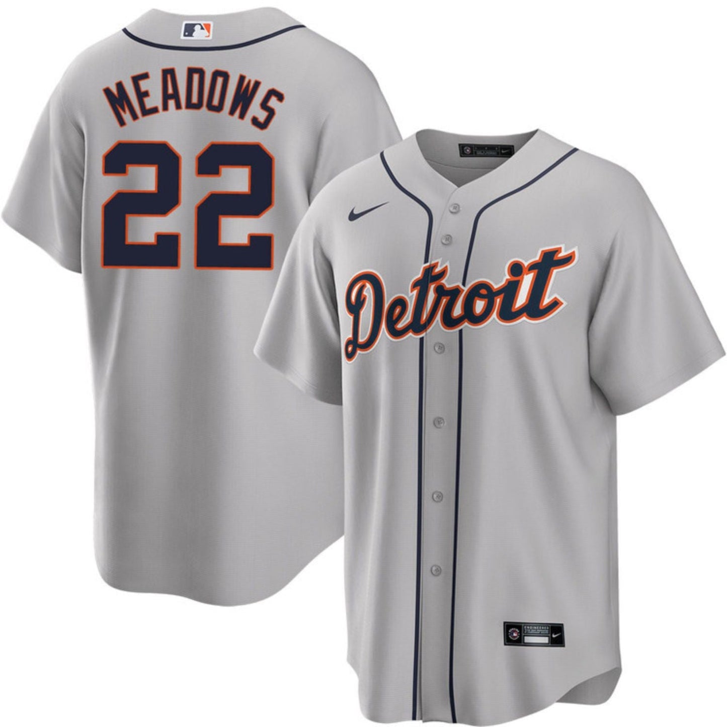 MLB Parker Meadows Detroit Tigers 22 Jersey