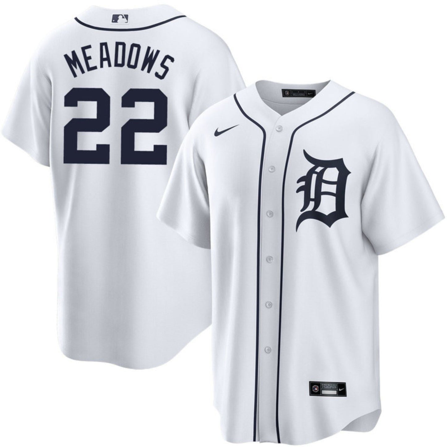 MLB Parker Meadows Detroit Tigers 22 Jersey