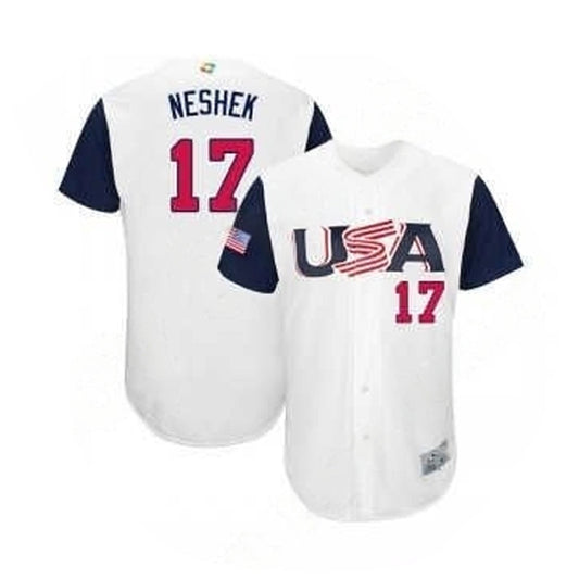 WBC Pat Neshek USA 17 Jersey