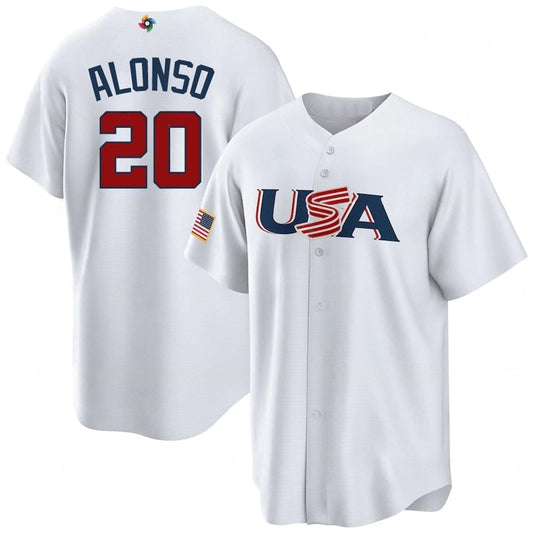 WBC Pete Alonso USA 20 Jersey