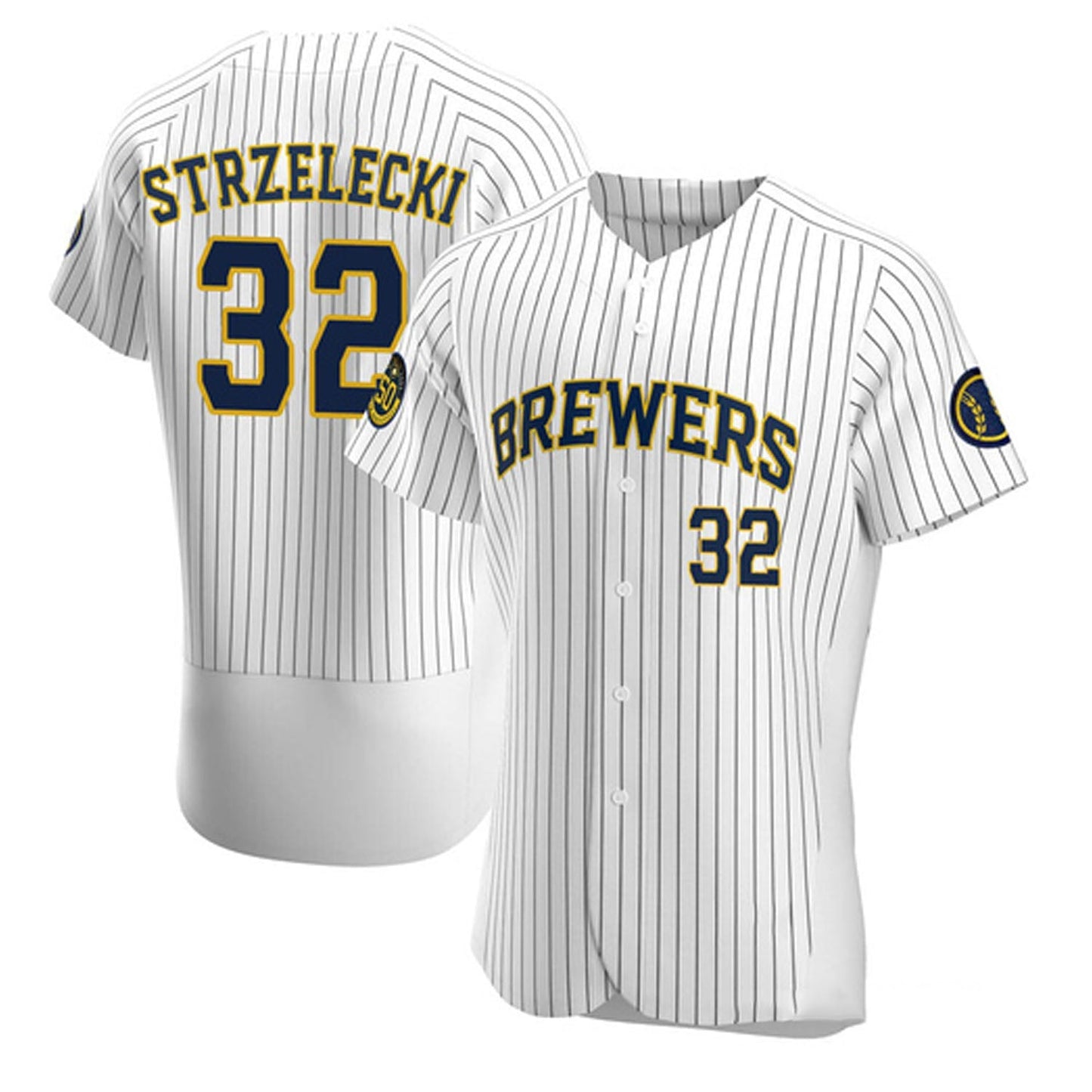 MLB Peter Strzelecki Milwaukee Brewers 32 Jersey