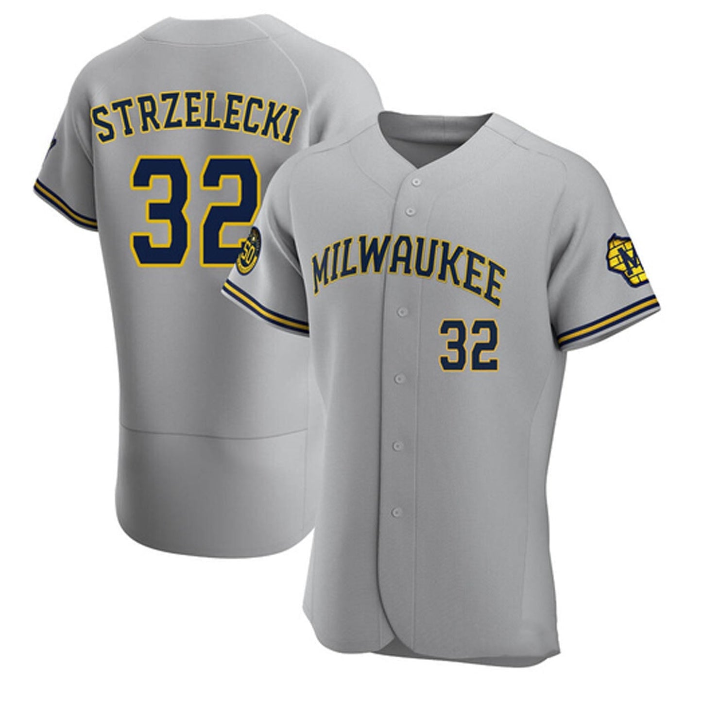 MLB Peter Strzelecki Milwaukee Brewers 32 Jersey