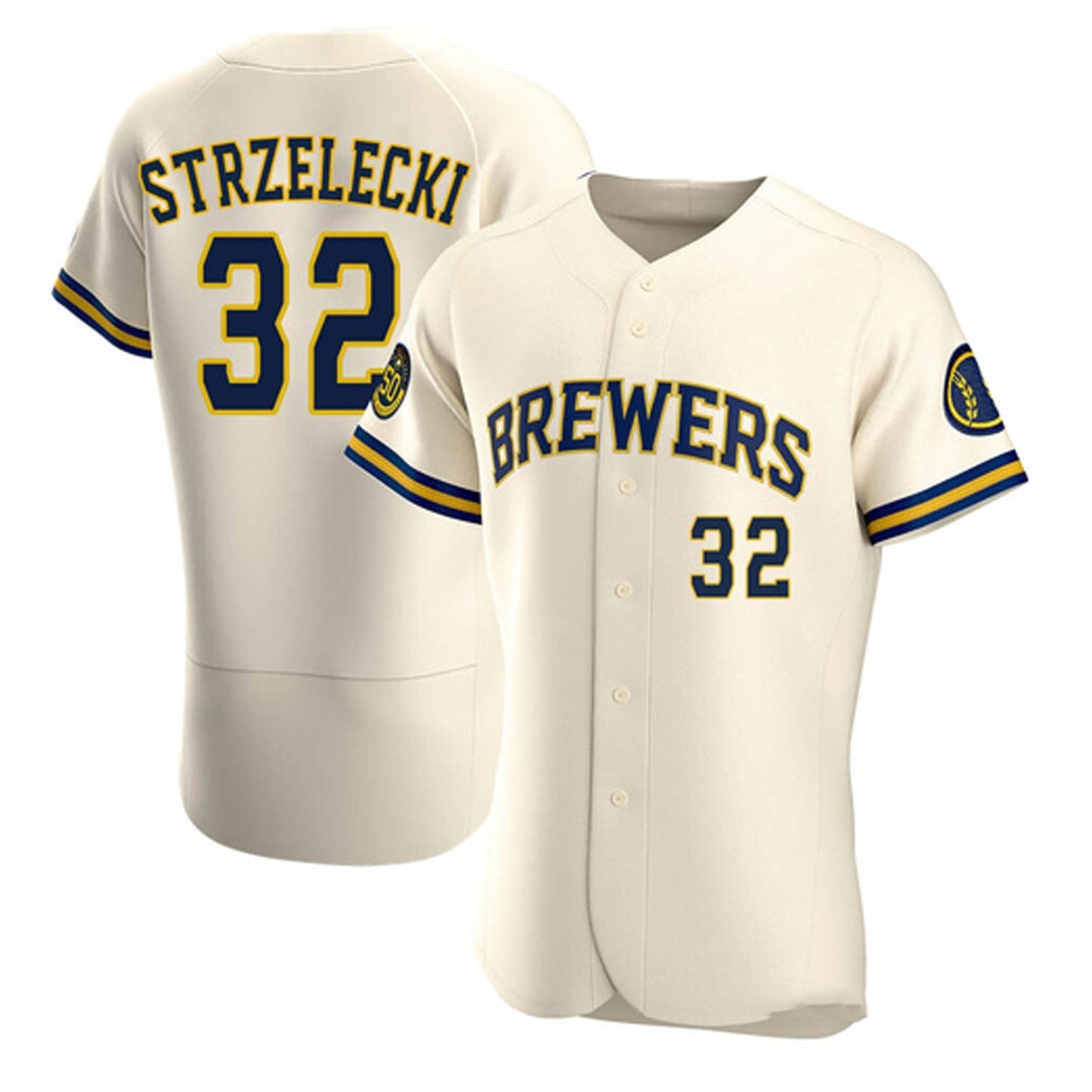 MLB Peter Strzelecki Milwaukee Brewers 32 Jersey