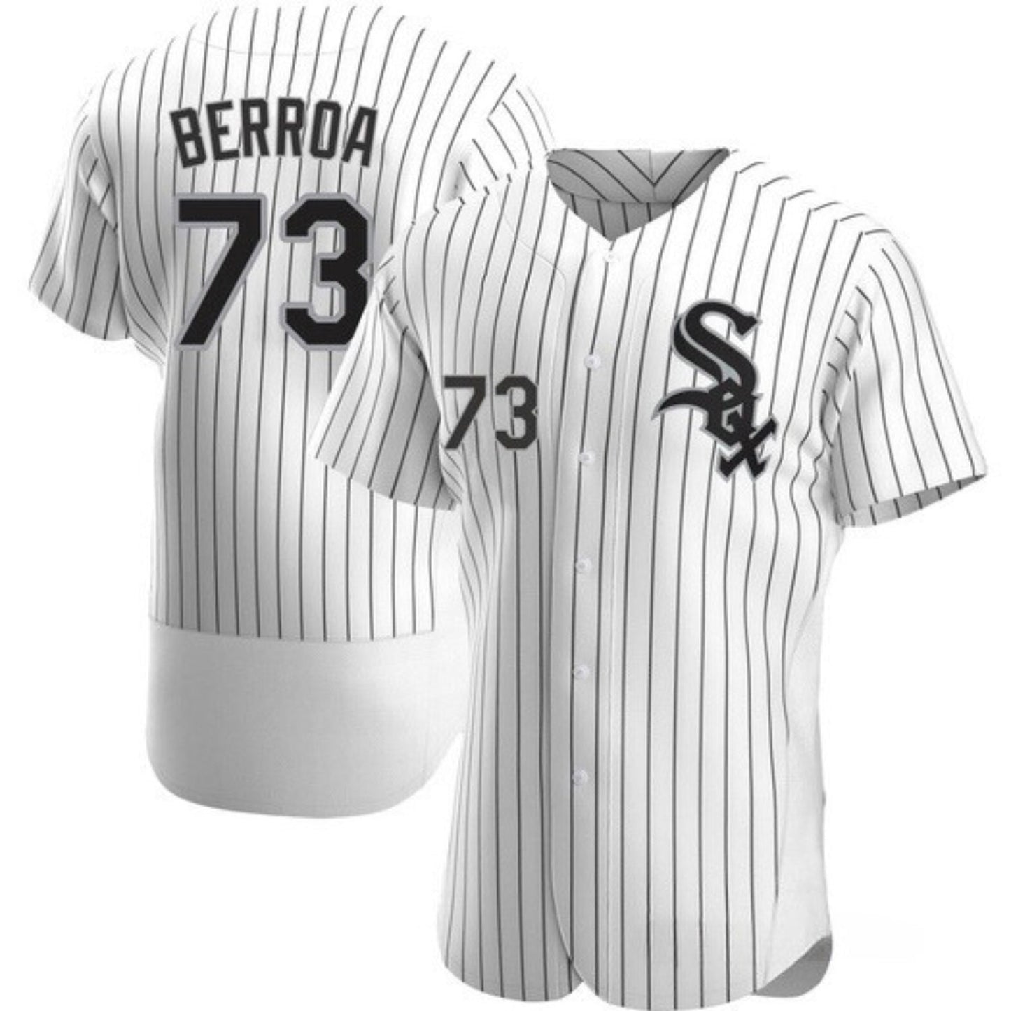 Back view of Prelander Berroa Chicago White Sox 66 Jersey showing number 66