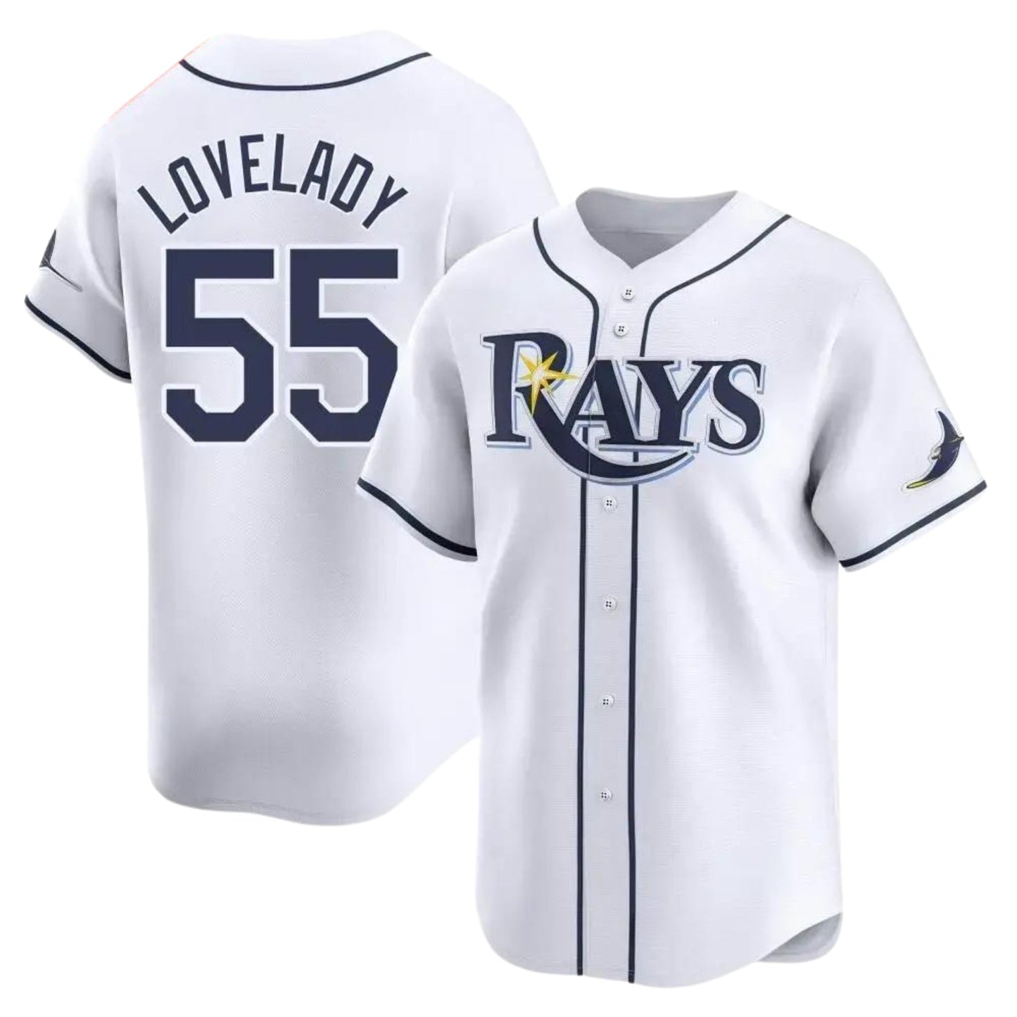 MLB Richard Lovelady Tampa Bay Rays 55 Jersey