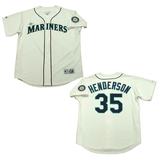 MLB Rickey Henderson Seattle Mariners 34 Jersey