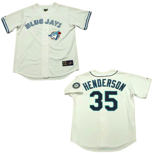 MLB Rickey Henderson Seattle Mariners 35 Jersey