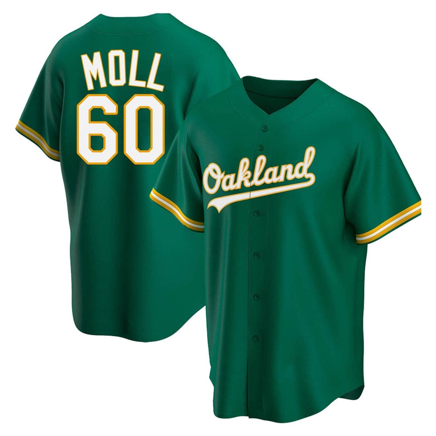 MLB Sam Moll Oakland Athletics 60 Jersey