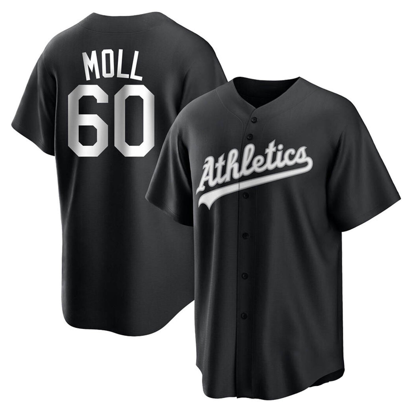 MLB Sam Moll Oakland Athletics 60 Jersey