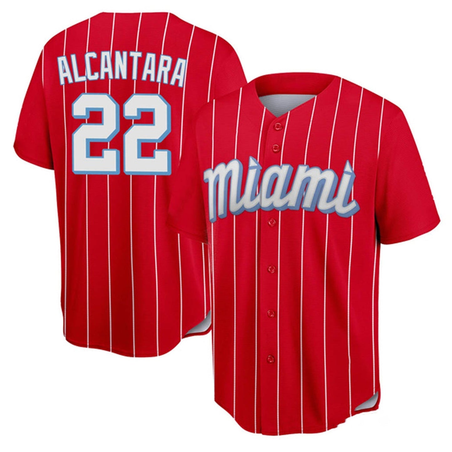 MLB Sandy Alcantara Miami Marlins 22 Jersey