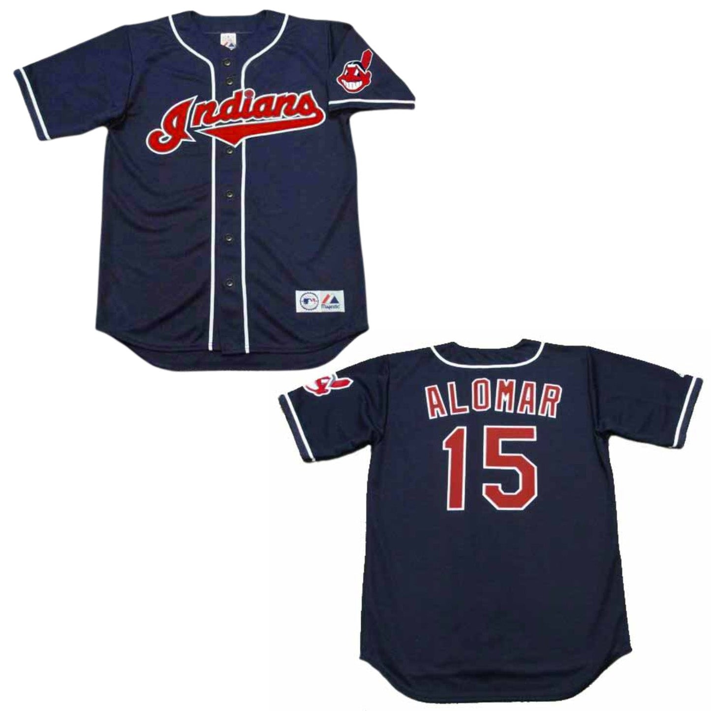 MLB Sandy Alomar Cleveland Indians 15 Jersey