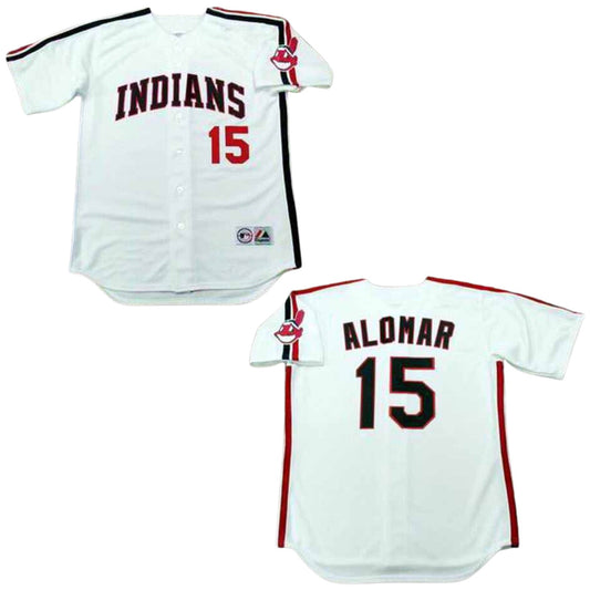 MLB Sandy Alomar Cleveland Indians 15 Jersey