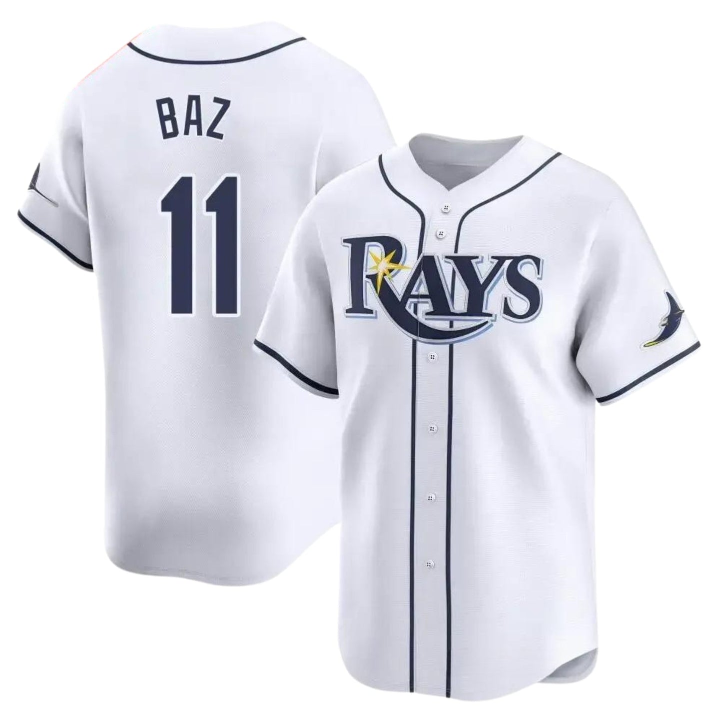 MLB Shane Baz Tampa Bay Rays 11 Jersey