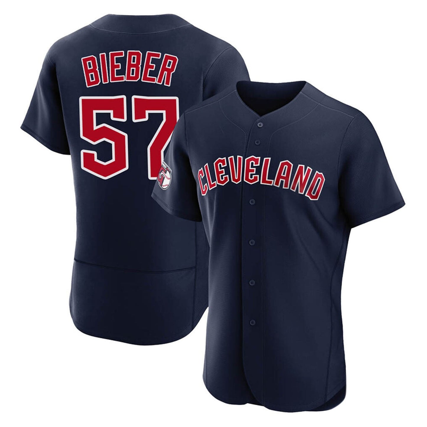 MLB Shane Bieber Cleveland Guardians 57 Jersey