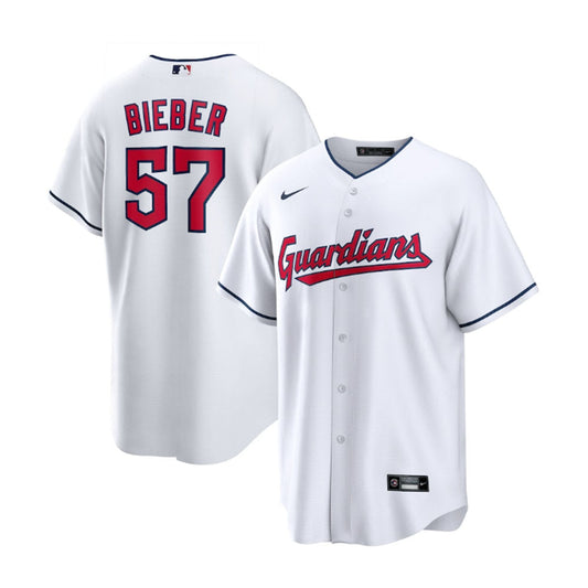 MLB Shane Bieber Cleveland Guardians 57 Jersey