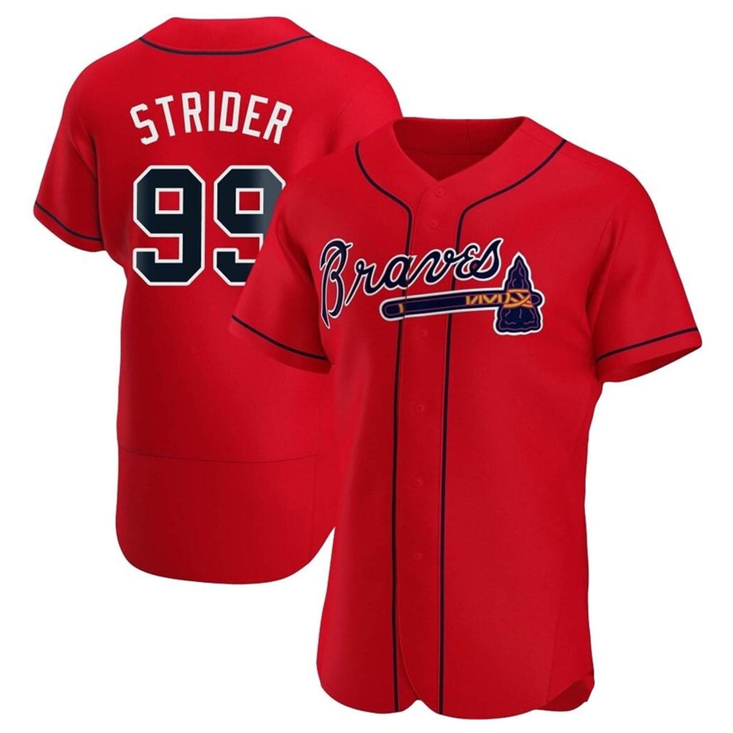 MLB Spencer Strider Atlanta Braves 99 Jersey