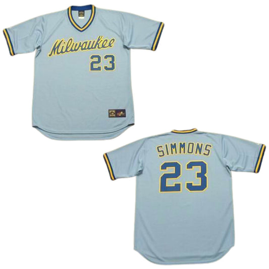 MLB Ted Simmons Milwaukee Brewers 23 Jersey