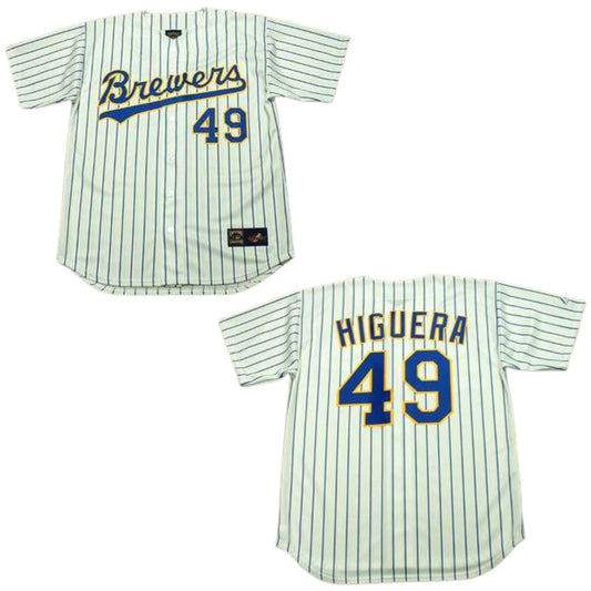 MLB Teddy Higuera Milwaukee Brewers 49 Jersey