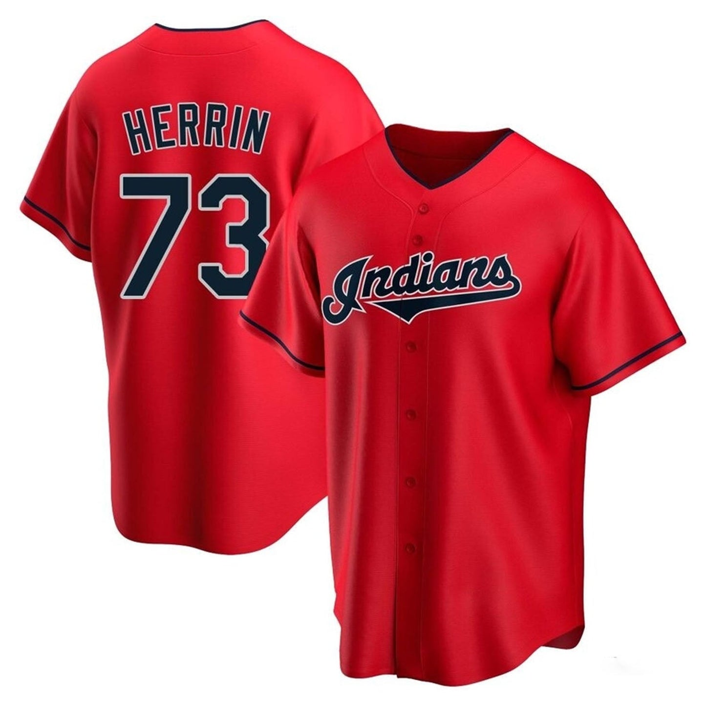 MLB Tim Herrin Cleveland Indians 73 Jersey