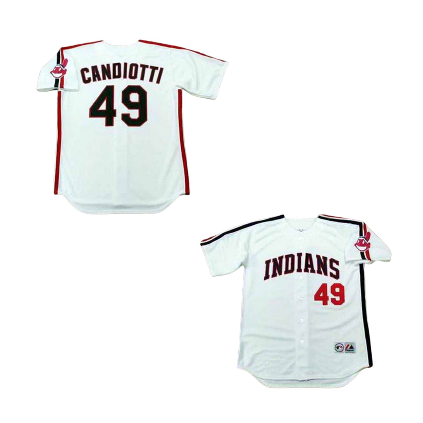 MLB Tom Candiotti Cleveland Indians 49 Jersey