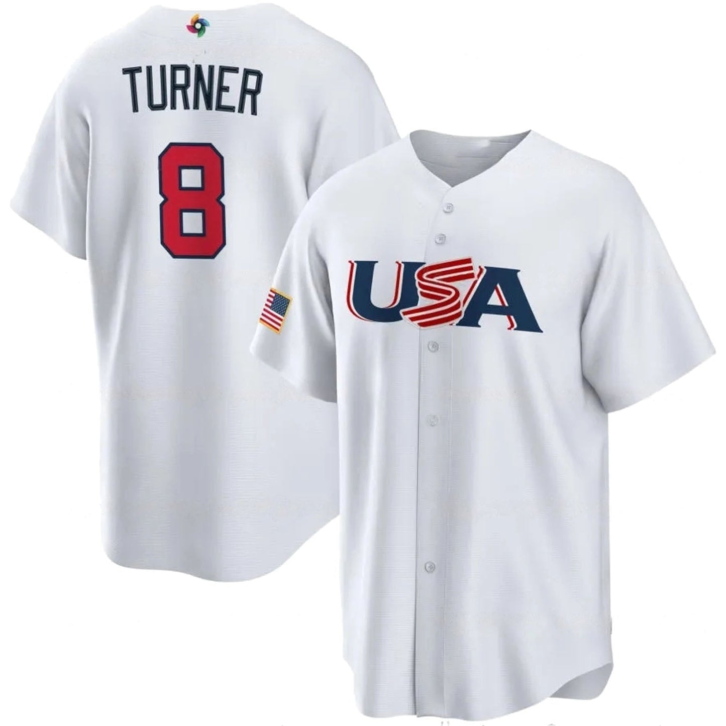 WBC Trea Turner USA 8 Jersey