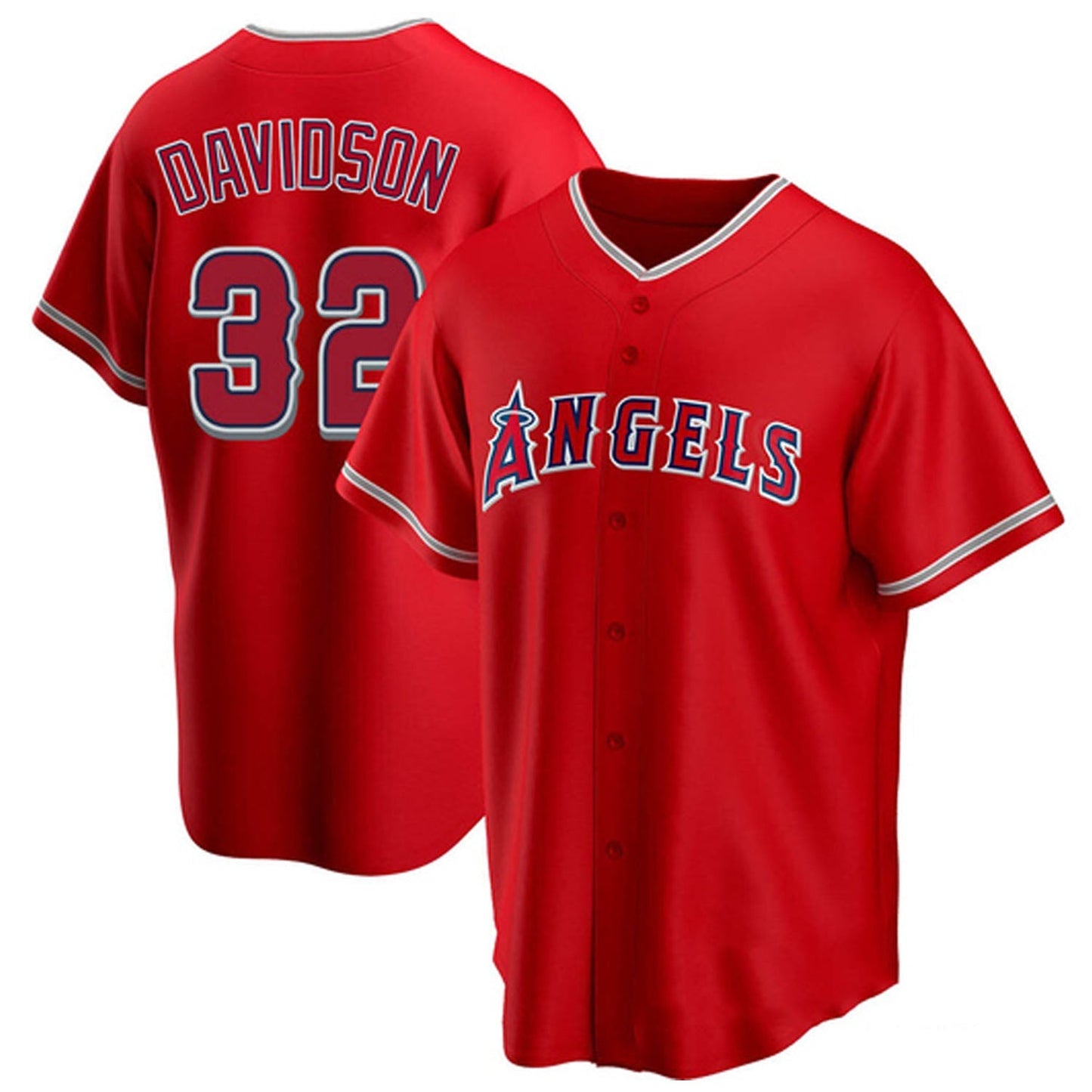 MLB Tucker Davidson Los Angeles Angels 32 Jersey